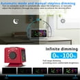thumbnail image 6 of Zeceouar Perpetual Calendar FM Radio Alarm Clock RGB Colorful Mirror Large Screen Display Electronic Clock Suitable for Giving Holiday Gifts, 6 of 9