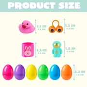 Joyfy 144 Packs Prefilled Easter Egg,Easter Egg with Toys Inside,Easter Basket Stuffers for Kids Easter Basket Classroom Exchange Toddler Boys Girls