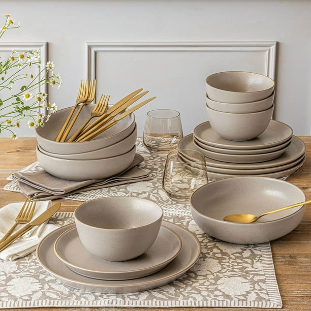 Melamine Dinnerware Cream Color Dinnerware Sets Over&back 16-Piece