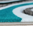 thumbnail image 5 of Flash Furniture Athos Rectangular Contemporary White, Black, Grey, Turquoise Area Rug, 2' x 7', 5 of 7