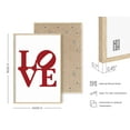 thumbnail image 3 of Haus & Hues Love Wall Decor Red Love Sign - Love Wall Art Love Art Print Love Signs for Home Decor Love Word Art Self Love Posters Love Room Decor Love Installation Art (Framed Beige, 24x36), 3 of 6