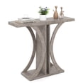 thumbnail image 1 of Gymax Console Table 40'' Rectangular Entryway Table w/Geometric Frame for Living Room Gray, 1 of 10