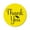 Yellow & Black, variant on Darling Souvenir Personalized 1.6 Inches Round Turquoise Blue DIY Heart Calligraphy Thank You Stickers-45 Pcs
