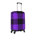 thumbnail image 3 of Kll Purple Buffalo Plaid Luggage Cover Suitcase Cover Suitcase Protector (Luggage not included)-X-Large, 3 of 8