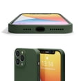 thumbnail image 5 of Red Ember Shockproof Case for iPhone, Ultra Slim Protective Liquid Silicone Matte Finish Phone Case - iPhone 13 Pro Max - Dark Green, 5 of 5