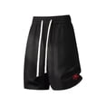 thumbnail image 2 of cllios Men's Athletic Shorts Big and Tall Drawstring Elastic Waist Knee Length Pants Solid Color Summer Lightweight Shorts with Pockets, 2 of 9