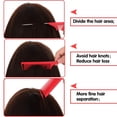 thumbnail image 4 of 6 piezas de peine de raya de acero inoxidable, peine de cola de rata, peine de cola de rata, peines para cortar el cabello, estilo de peluquería, 4 of 7