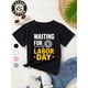 thumbnail image 1 of Youngsters' Labor T-Shirt - Cute Cotton Tee with Gear & Factory Design, "Waiting for Labor quot; Text, Perfect for Boys & Girls, Casual Wear & Festive Events, 1 of 6