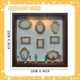 thumbnail image 3 of DIY Mini Museum Frames Silhouette Box Upgrade Shadow Box Frame Kit with Miniature Museum & Figurines - Celebrate Your Unique Memories in Style for Anniversary Wedding Birthday & Home Decor(Brown), 3 of 8