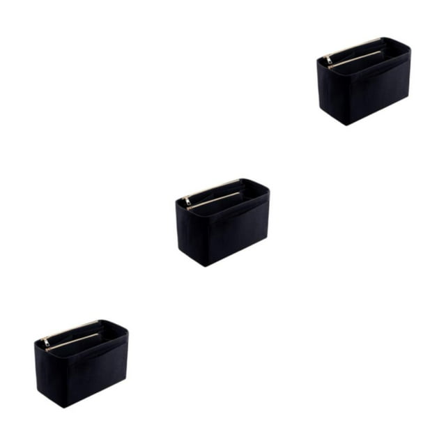 stanreset multifunctional Women Makeup Organizer Multi Grid For Partition Storage Multi Grid For Partition Storage black S 22*11*13cm 3Set
