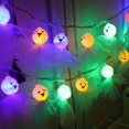 thumbnail image 2 of Coofit 4.9FT Halloween String Lumière Décorative Fantôme 10-LED String Lumière Fée Lumière, 2 of 10