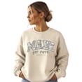 thumbnail image 4 of Camo Made for More Sweatshirt for Women Christian Inspirational Faith Pullover Gift Sand Sweatshirt Adult X-Large, 4 of 7