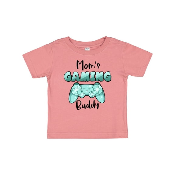 Inktastic Mom's Gaming Buddy Aqua Controller Boys or Girls Baby T-Shirt