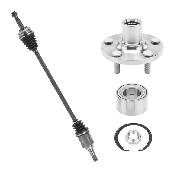 AutoShack Front Right CV Axle Shaft Wheel Hub Bearing Assembly Replacement for 2003-2018 Toyota Corolla FWD 2003-2010 Pontiac Vibe FWD Passenger Side 5-Lug 5 HUB060200723