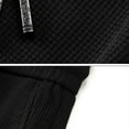 thumbnail image 6 of TNOBHG Solid Color Pants Men's Elastic Waistband Trousers Solid Color Mid-rise Casual Pants with Straight Leg Pockets Breathable Soft Waffle Sports for Men's, 6 of 8