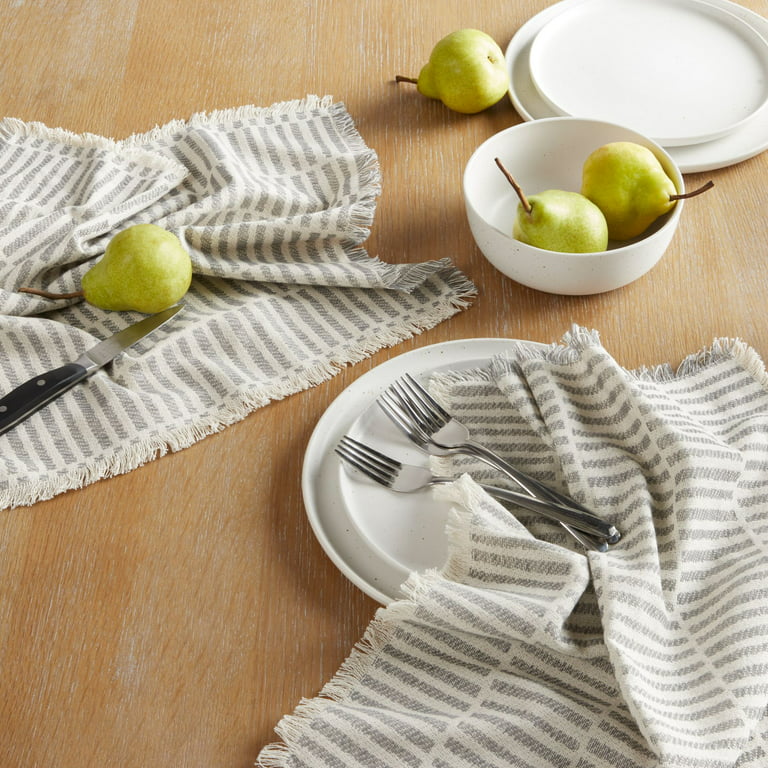 Natural Genuine Linen Napkins Set Of 12 Cloth Napkins With