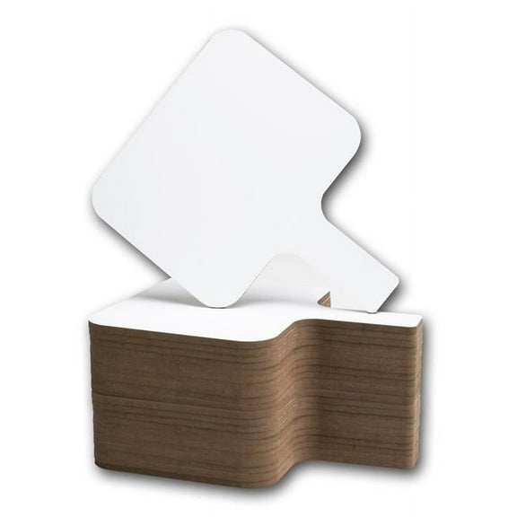 Rectangular Lined Dry Erase Answer Paddle - Class Pack 12 Bulk