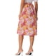 thumbnail image 3 of Faldas hawaianas para mujeres INSPIRE CHIC 2024, falda tropical con fruncido frontal y abertura en la playa de verano, color naranja, 3 of 6