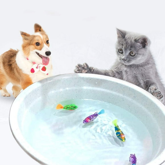 Interactive Swimming Robot Fish Toy for Cat with Light BlackHole Litter Mat, Cat & Dog Toy to Stimulate Your Cat's Hunter Instincts