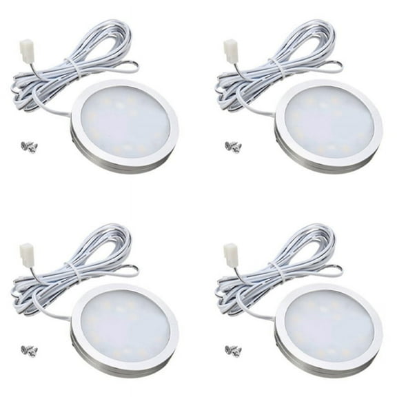 4X 12V LED Light Rv Trailer Boat Interior Ceiling Down Roof Lamp Warm White