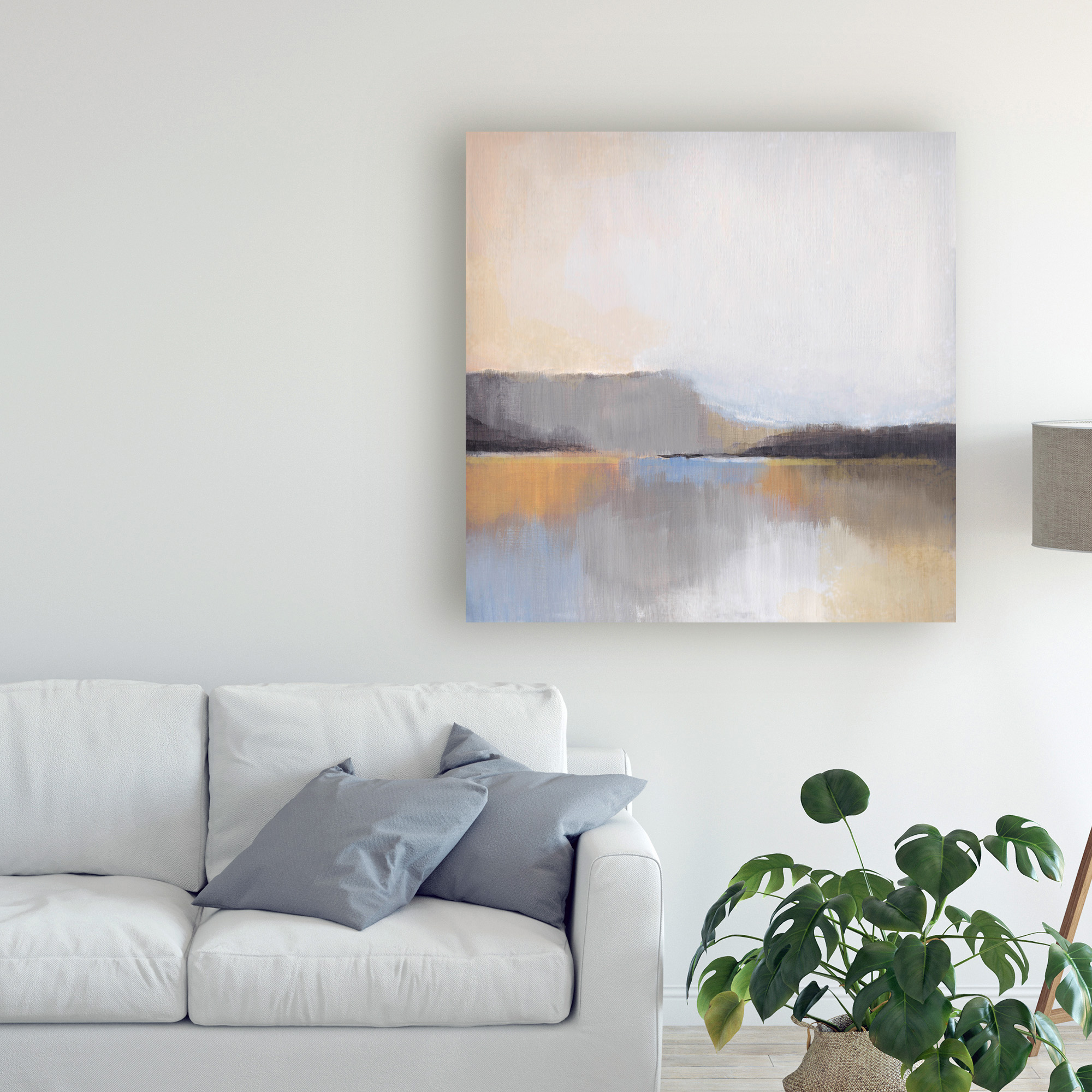 Trademark Fine Art 'Grey Dunes Beige I' Canvas Art by Alison Jerry