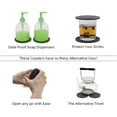 thumbnail image 5 of Coasters for Drinks 6 Pcs Drink Plastic Coaster with Holder,Heat Resistant Silicone Cup Mat Tabletop Protection,Non-Slip Rubber Coasters for Kinds of Cups,Black, 5 of 5