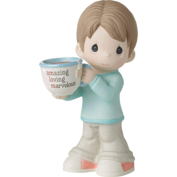 Mom, You're Amazing Brunette Boy Figurine