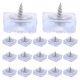 thumbnail image 1 of 20 piezas de patas de goma pequeñas antideslizantes para muebles, almohadillas para tablas de cortar, patas de goma con tornillos, 1 of 7