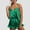Green, variant on Satin Pajama Set for Women 2 Pcs Camisole Top and Shorts Loungewear for Women Matching Set