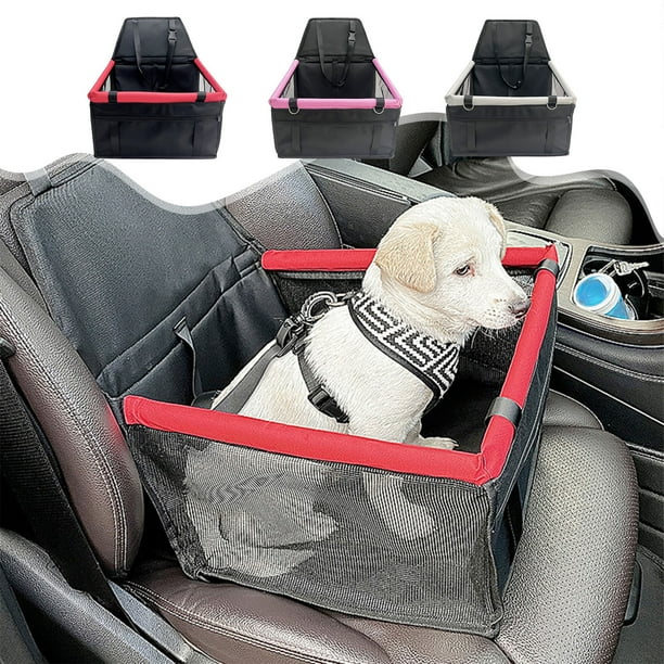Asiento Impermeable para Mascotas para Coche | Cinturón Antideslizante | Gris | 42X40X32Cm | Apto para Gatos y Perros | Evita Distracciones Al Volante | Fácil de Limpiar | 1 Unidad