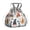 Multicolor Christmas Gnome, variant on Light Green Christmas Tree Pattern Drawstring Lunch Bag Women - Drawstring Lunch Bag Insulated for Work Office - Stain-Resistant Large Lunchbags for Women with Multi-Pockets