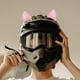 thumbnail image 5 of 1 par de orejas de zorro, casco con orejas, cuernos, decoración, accesorios para casco, casco para bicicleta o motocicleta, blanco y rosa, 5 of 6