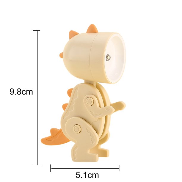 Lámpara 1/6pcs Ins Toy Night Lamps Forma de dinosaurio multifuncional para cumpleaños de Navidad JShteea Para estrenar