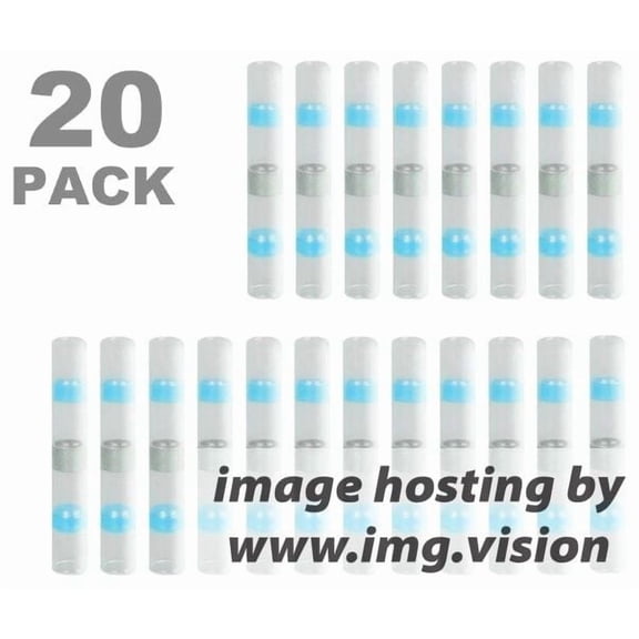 EverStart 20 Piece 16-14GA Solder Seal Wire Connectors, Heat Shrink, EV1014