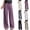 Beige, variant on Wide Leg Pants Woman Stretchy Work Dress Pants Zipper Business Casual Slacks Trousers Fall Outfits Black M