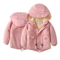 thumbnail image 6 of Esaierr 3-10 Years Boys Girls Hooded Coats Jacket for Toddler Kids,Warm Fleece Coats Windproof Zipper Padded Coats, 6 of 9