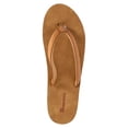 thumbnail image 4 of No Boundaries Women's Leather Flip Flop Sandals, 4 of 6