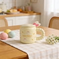 thumbnail image 4 of Tauxra Cute Easter Bunny Ceramic Coffee Mug With Lid Spoon Gift Box For Home Office School Decor, 4 of 7