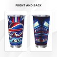 thumbnail image 3 of Taza térmica duradera de acero inoxidable 304 con tema del equipo de fútbol Bills con tapa y pajita Taza térmica de acero inoxidable de 20 oz Taza para automóvil Adecuada para bebidas frías y, 3 of 8