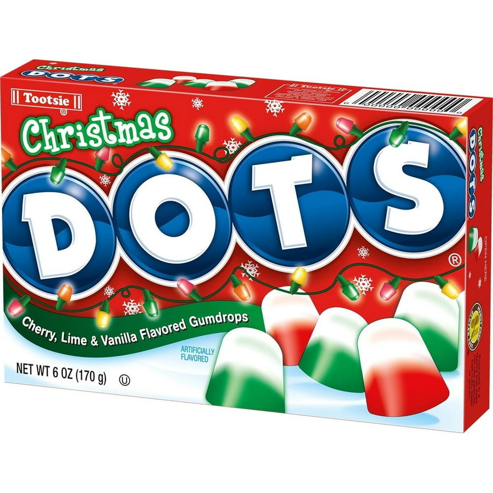 Christmas Dots Candy 6Ounce Theater Box 12 Count Case