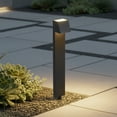 thumbnail image 5 of C Cattleya 12-Pack 6W Low Voltage Matte Black Aluminum LED Outdoor Landscape Path Lights, 5 of 8