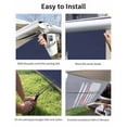 thumbnail image 7 of 4th of July RV Awning Sun Shade Screen 9'X15.3' American Flag Mesh Sunscreen Red Blue Hockey Sports Awning Shade Screen with Zipper UV Blocker Completed Kits for RV Motorhome Camper Trailer, 7 of 7