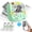 Green, variant on Blozor Mini Thermal Printer XenGro AH-M2,Portable Inkless Sticker Maker with 4 Rolls Paper,Bluetooth Pocket Photo Printer for Notes Kids Gift(White)