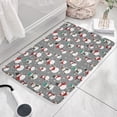 thumbnail image 3 of Gray Christmas Snowman Pattern Flannel Non Slip Door Rugs,Washable Door Mats Indoor,Decorative Door Mats,Dirt-Resistant and Absorbent Doormat for Entrance,Bedroom,Kitchen,Bathroom,23.5x16in(60x40cm), 3 of 5