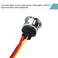 thumbnail image 4 of Uxcell DC 12V Touch Dimmer Switch With White  Light 16mm Diameter Snap-in Mount Silver Tone, 4 of 5