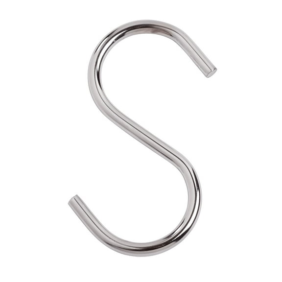 4 inch Chrome S-Hooks - Pack of 50