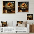 thumbnail image 4 of Designart "Gold Black Phonographs Vintage Resonance painting" Music Floater Framed Wall Decor, 4 of 7