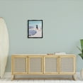 thumbnail image 2 of Stupell Industries Woman Enjoying Beach Shore Umbrellas Coastal Scene Graphic Art Jet Black Floating Framed Canvas Print Wall Art, Design by Amelia Noyes, 2 of 6
