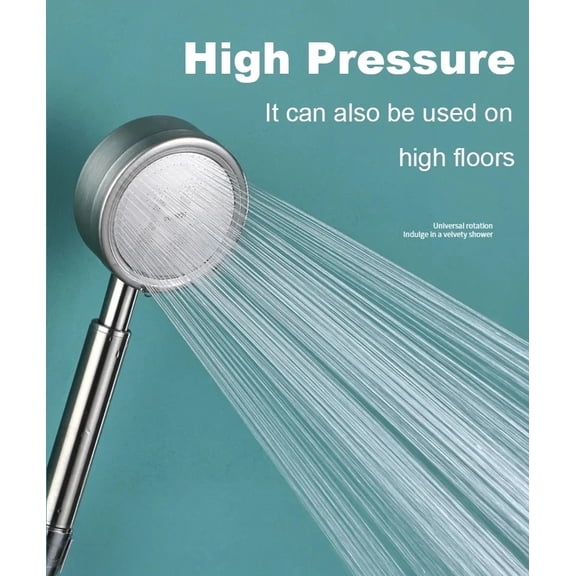 SUS 304 Stainless Steel Bathroom Handheld Shower Head High Pressure Water Saving Sprayer Nozzle Supercharge Rainfall Showerhead
