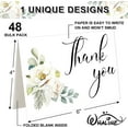 thumbnail image 2 of xianyou-48Pcs Funeral Thank You Cards Sympathy Thank You Card with Stickers Envelopes White Flower Bereavement Card with Message for Memorial Service Loved Ones Celebration of Life, 2 of 4